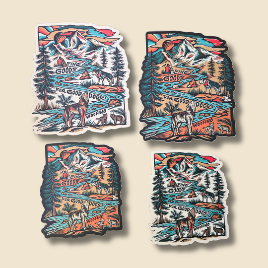 River Guide Matte Die Cut Sticker Woofino