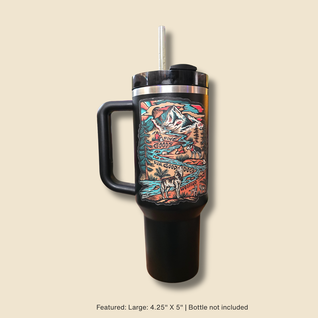 River Guide Matte Die Cut Sticker Woofino