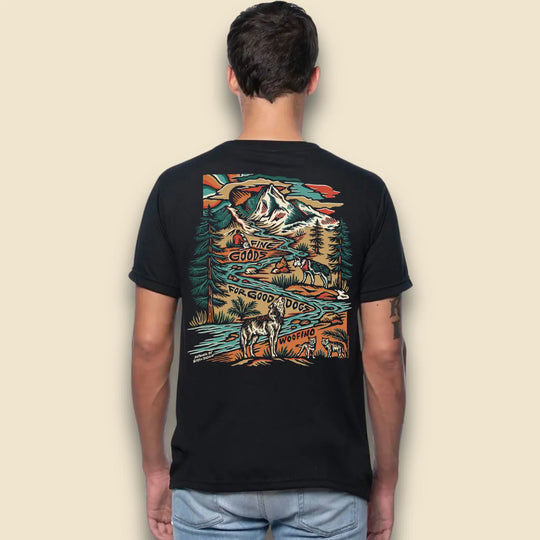 Woofino Unisex Viscose Bamboo Organic Cotton Tee Woofino